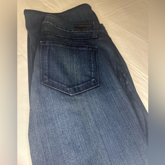 Paige Skyline Bootcut Dark Blue Jeans - Picture 6 of 7